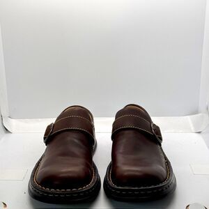 NWT Born brown leather slides nwt super comfy size 7.5 for women